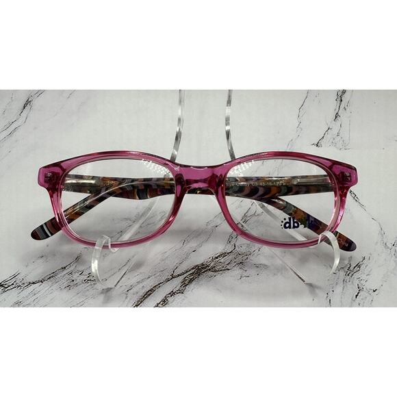 DB4K By Europa-Eye Candy Kids Frames-Color Bubblegum/Multi 43-16-120 New w/Case